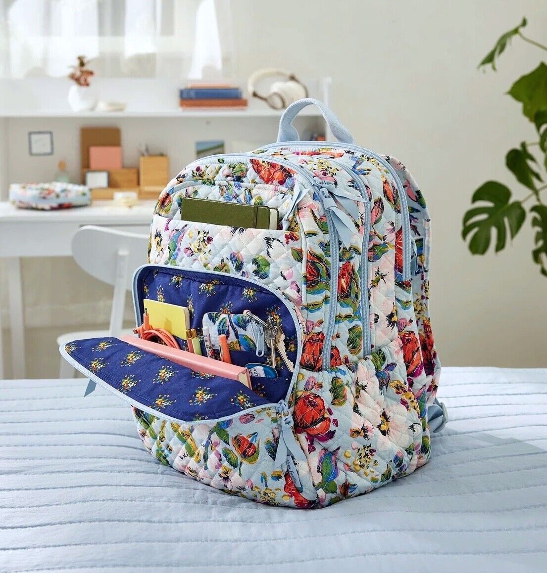 Vera bradley canvas backpack sale